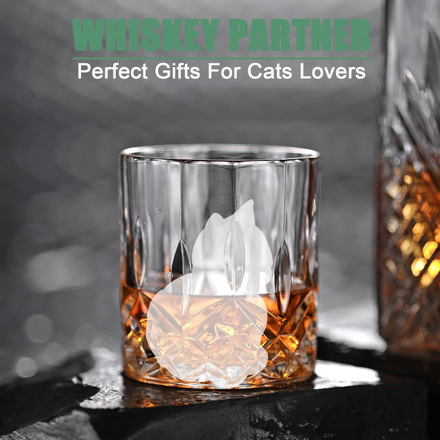 3D Cat Ice Cube Mold, Ice Cube Tray with Funnel for Cocktails, Bourbon, Brandy, Whiskey Gifts for Men, Silicone Fun Shapes Black Cute (CAT) — image 6