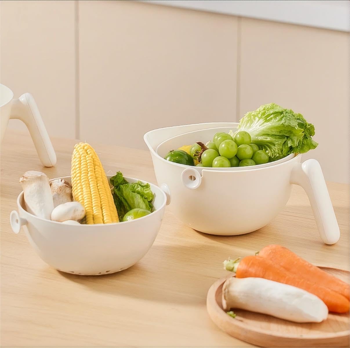 1 Piece White Sink Drain Strainer Food Fruit Vegetable Kitchen Sink Waste Filter — image 3