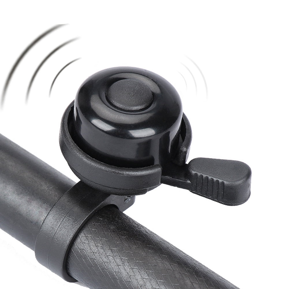 Cycling Handlebar Bell Plastic Clear Sound For Bicycle Riding 1Set 4.00 × 6.00CM Black — image 5