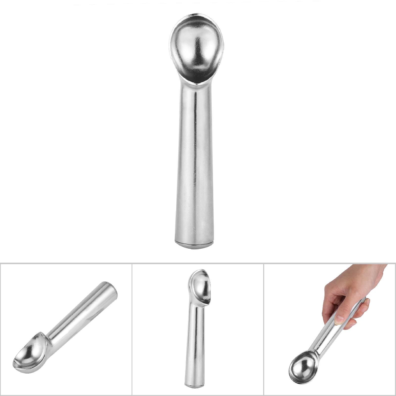 Portable Metal NOn stick Anti feeze Ice Cream Scoop Spoon Kitchen Tool (Bright Silver) โ image 5