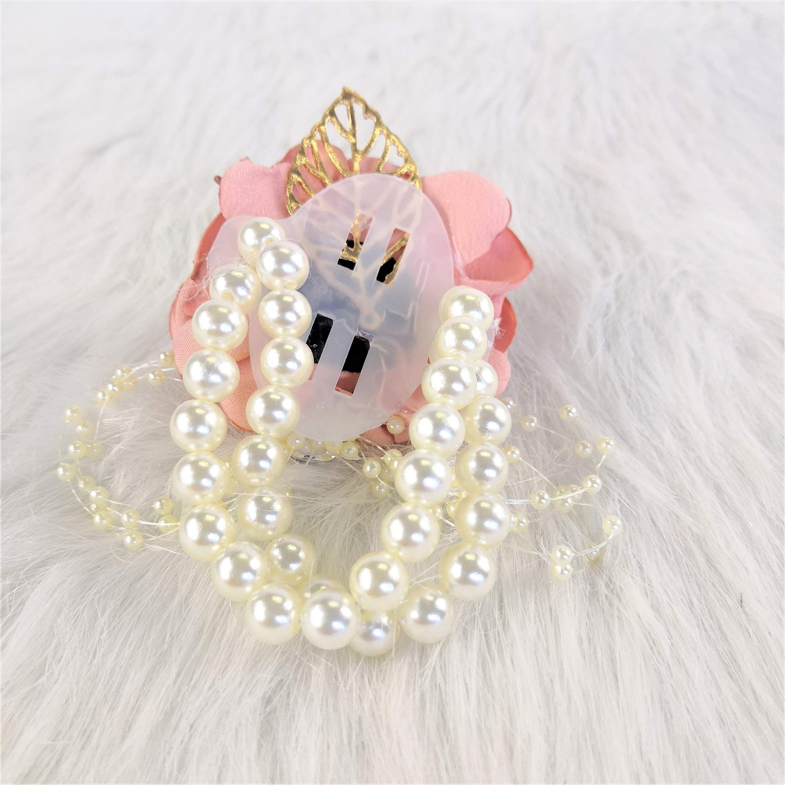 Wedding Bridal Bust Bridesmaids Pearl Leaves Wrist Flowers Party Ball Handmade Flowers Bridal Ladies Wedding Accessories — image 4