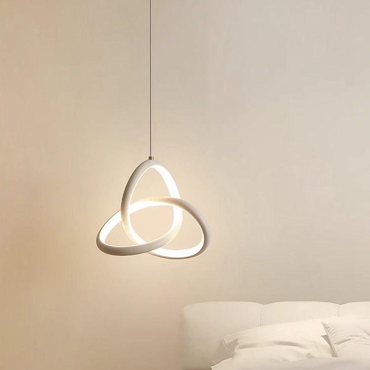 Cold White Kitchen Island Pendant Lights Fixtures, Adjustable Integrated Hanging Lamp for Living Room Bedroom Hanging Light — image 2