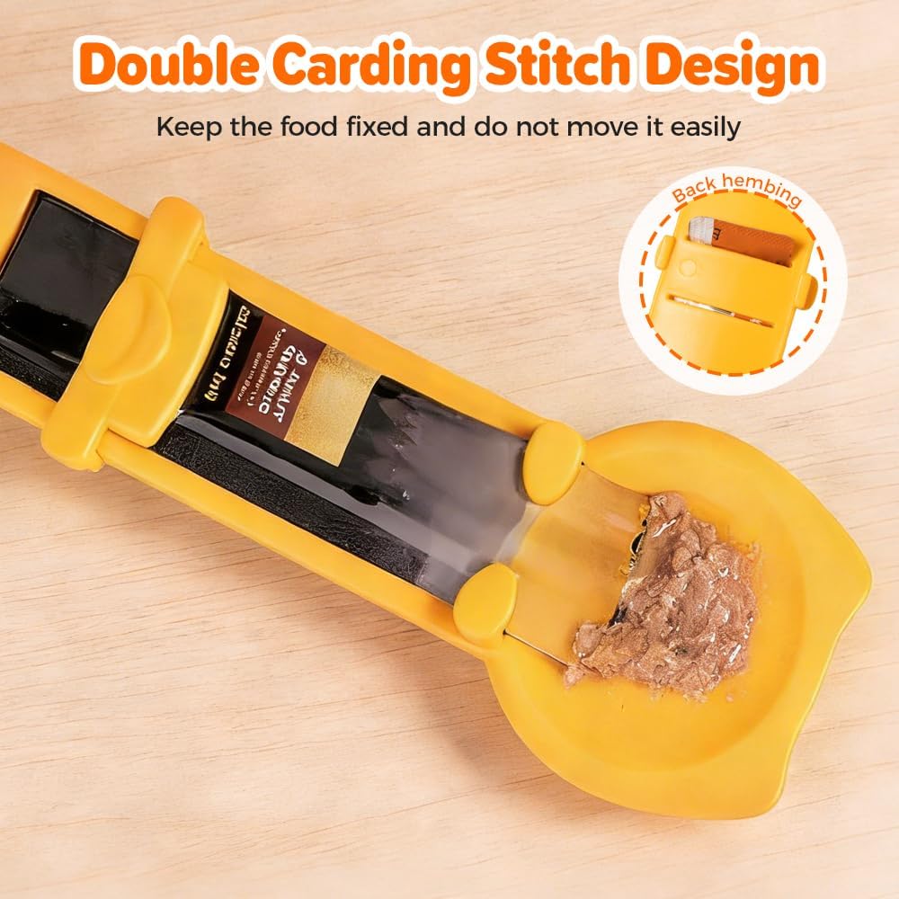 4 Pieces Silicone Pet Food Spoon and Can Scraper Set for Wet Food, Treats and Pouches, Easy-Use Feeding Tools for Cats and Dogs, Multicolor — image 6