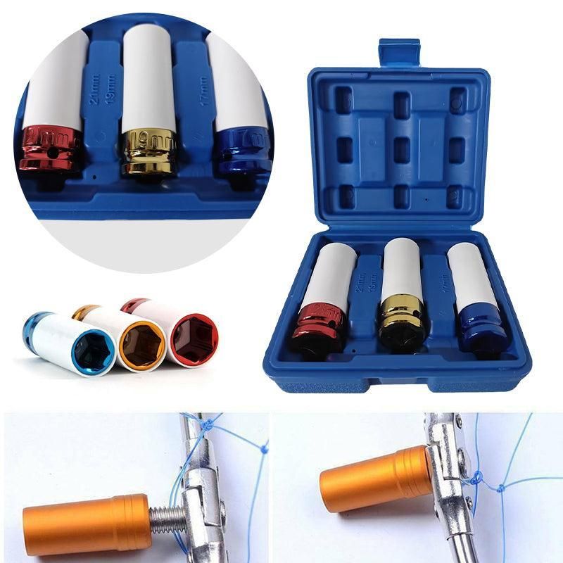 3PCS Deep Impact Nut Socket Set 17mm 19mm 21mm for Alloy Wheels β image 4