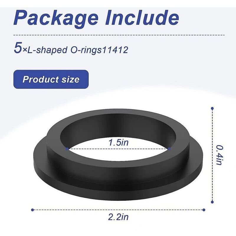 pcs 11412 Pool Filter Pump Washers L-ring Compatible with INTEX Sand Filter Pump Motor..DEBUNS โ image 2