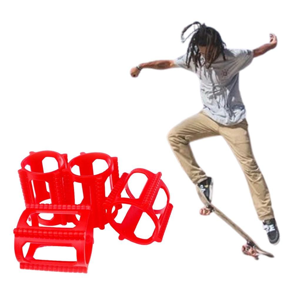 4 Pieces Skater Trick Trainers Silicone Skateboard Wheel Stop Covers Skater Skill Training Tools Blue โ image 4