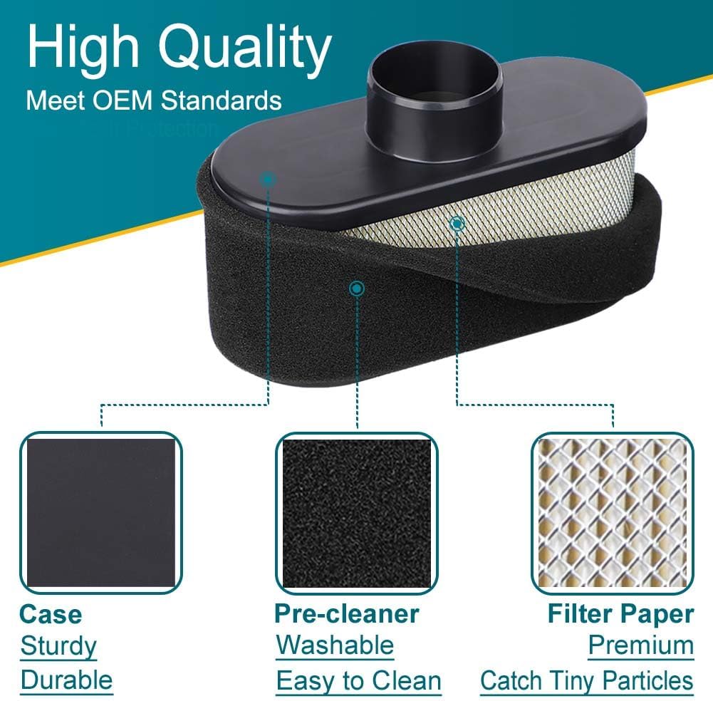 2 Pack FR691V Air Filter for Kawasaki FR651V FR730V FS481V FS541V FS600V FS651V FS691V FS730V Engine, Replace 11013-7046 Pre Cleaner 11013-0726 Air Filter โ image 6