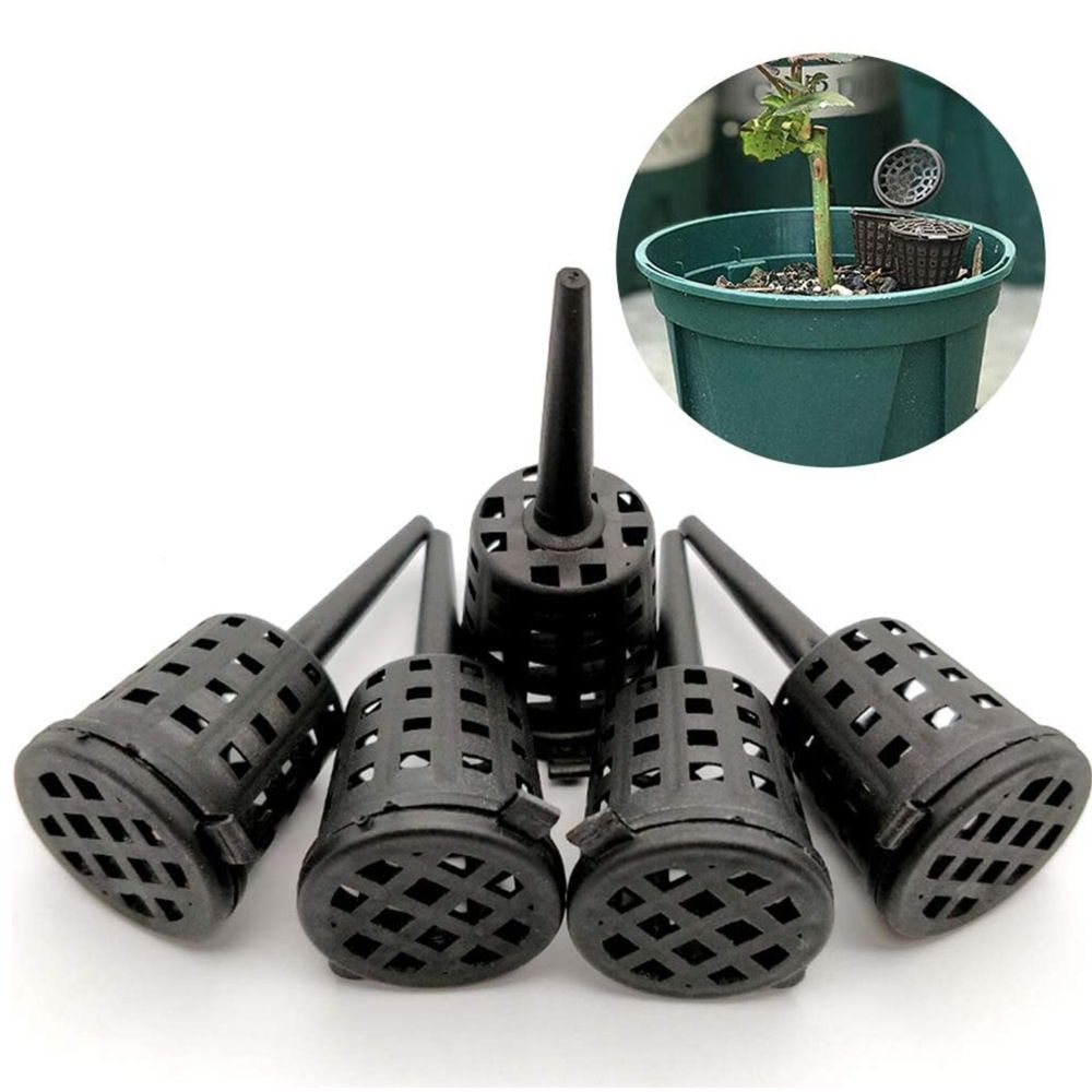 50 Pcs Fertilizer Baskets with Lid for Slow and Timed Release Fertilizers, Garden Nursery Pots Portable Aquarium Orchid — image 4