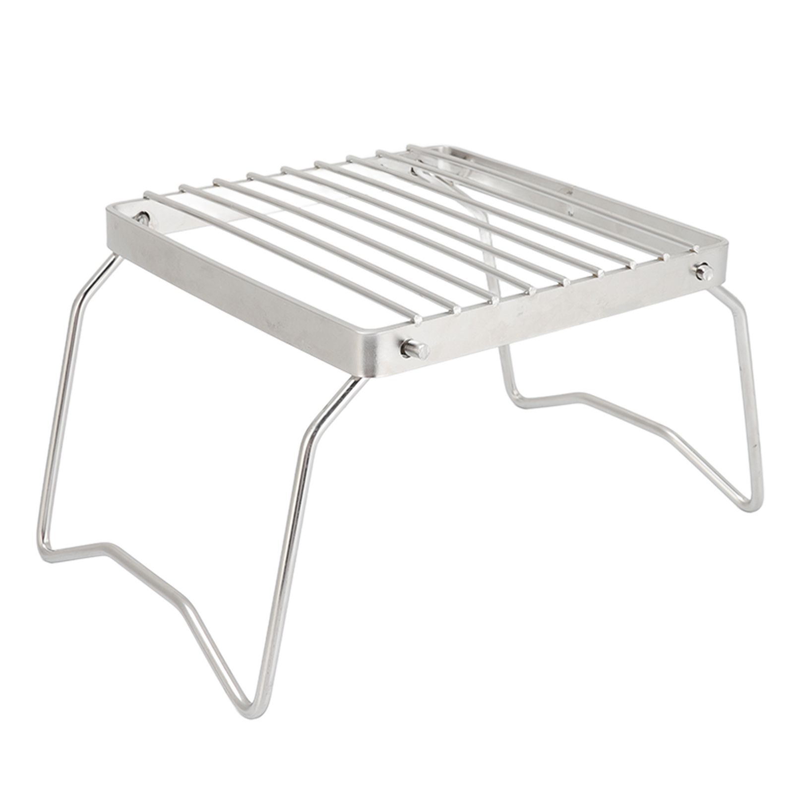 Folding Campfire Grill Stainless Steel Grid Shaped Camping Grill Grate Picnic QQB Grate for Outdoor โ image 3
