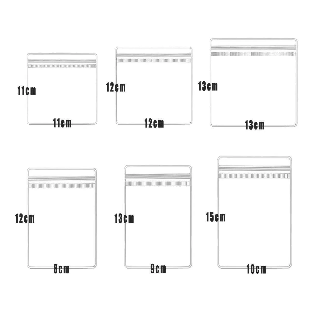 100pcs PVC Self-Sealing Jewelry Bags Anti-Oxidation Storage Dustproof Bags - 6*8cm โ image 4