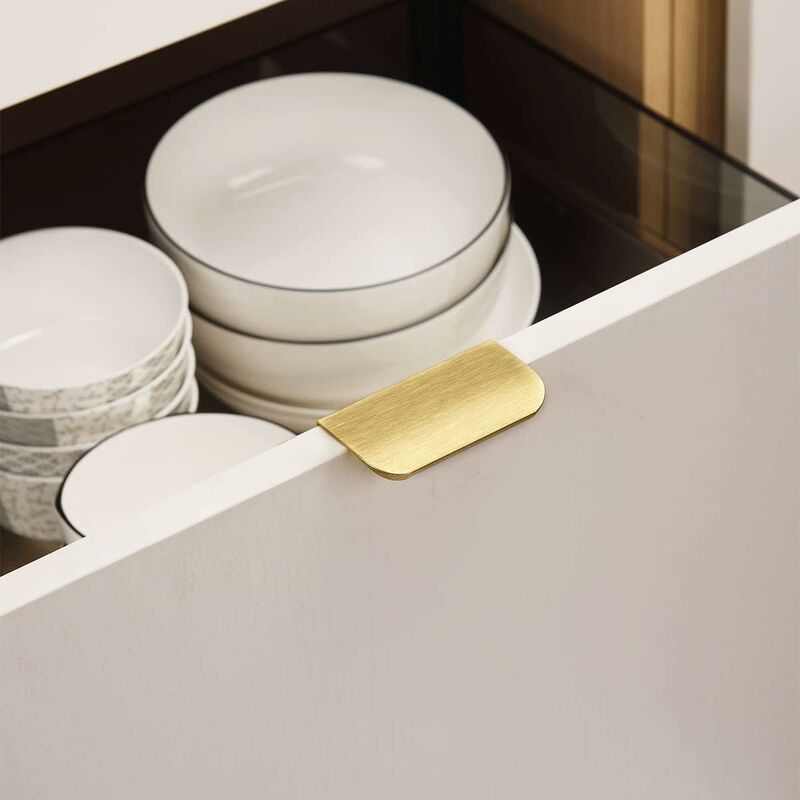 Invisible Gold Handle, 10 Pieces Gold Handle Gold Furniture Handle Invisible Furniture Handle Center Distance 64Mm — image 4