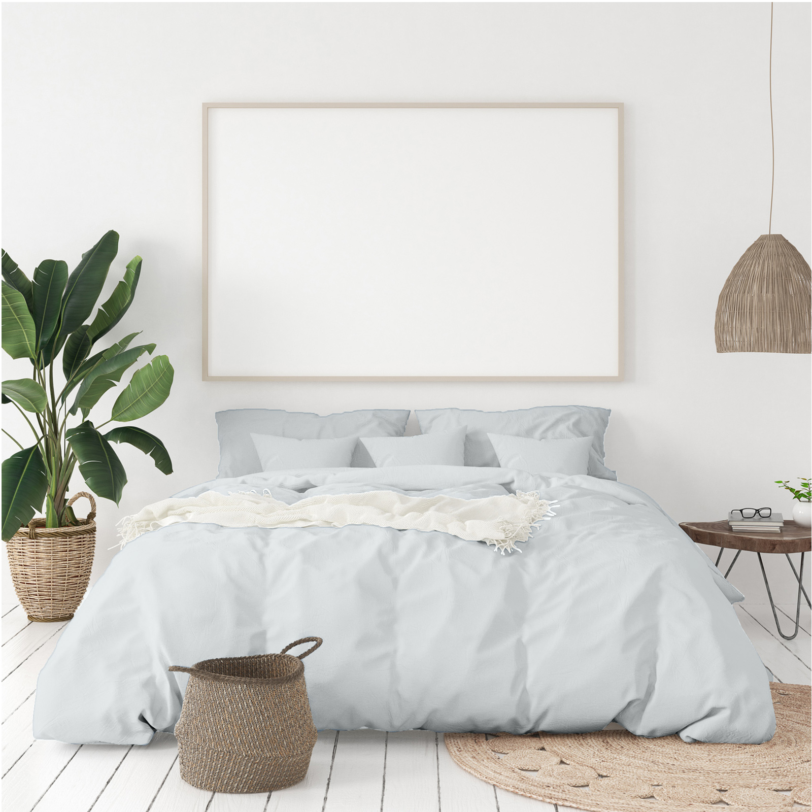 Balmain 1000 Thread Count Hotel Grade Bamboo Cotton Quilt Cover Pillowcases Set - King - Cool Grey — image 2