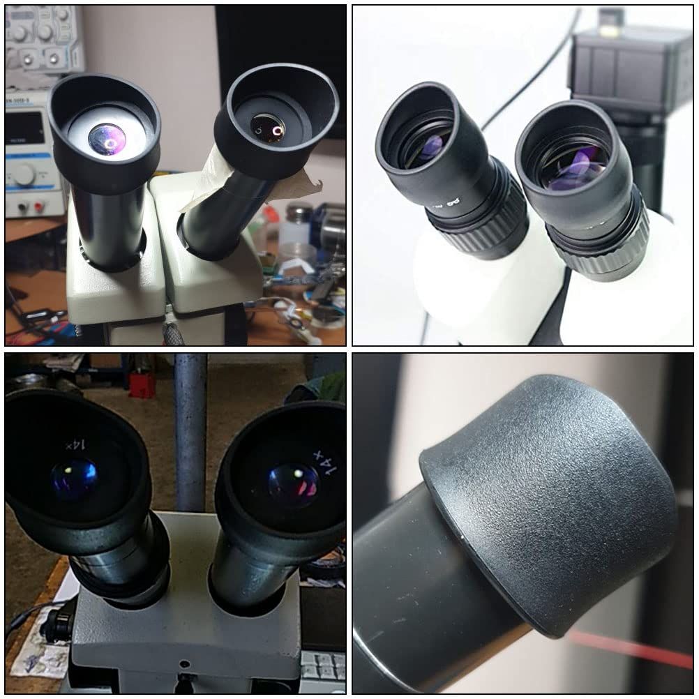 2 Pcs Microscope eyeshield Microscope Eye Cups Binocular eyecups Eyepiece Guards Eyepiece Cover Eye Shield Cup binoculares โ image 3
