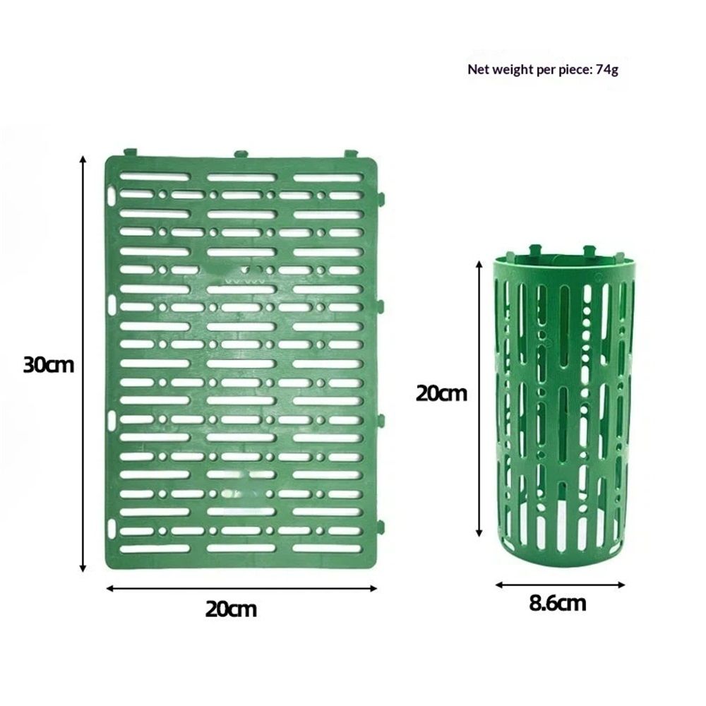 8 PCS plastic Tree Trunk Protector,Resizable New Tree Protection Fence Tubes Tree Guard Bark Plant Protectors | Protects Against Sun Scald, Squirrel, Mowers — image 3