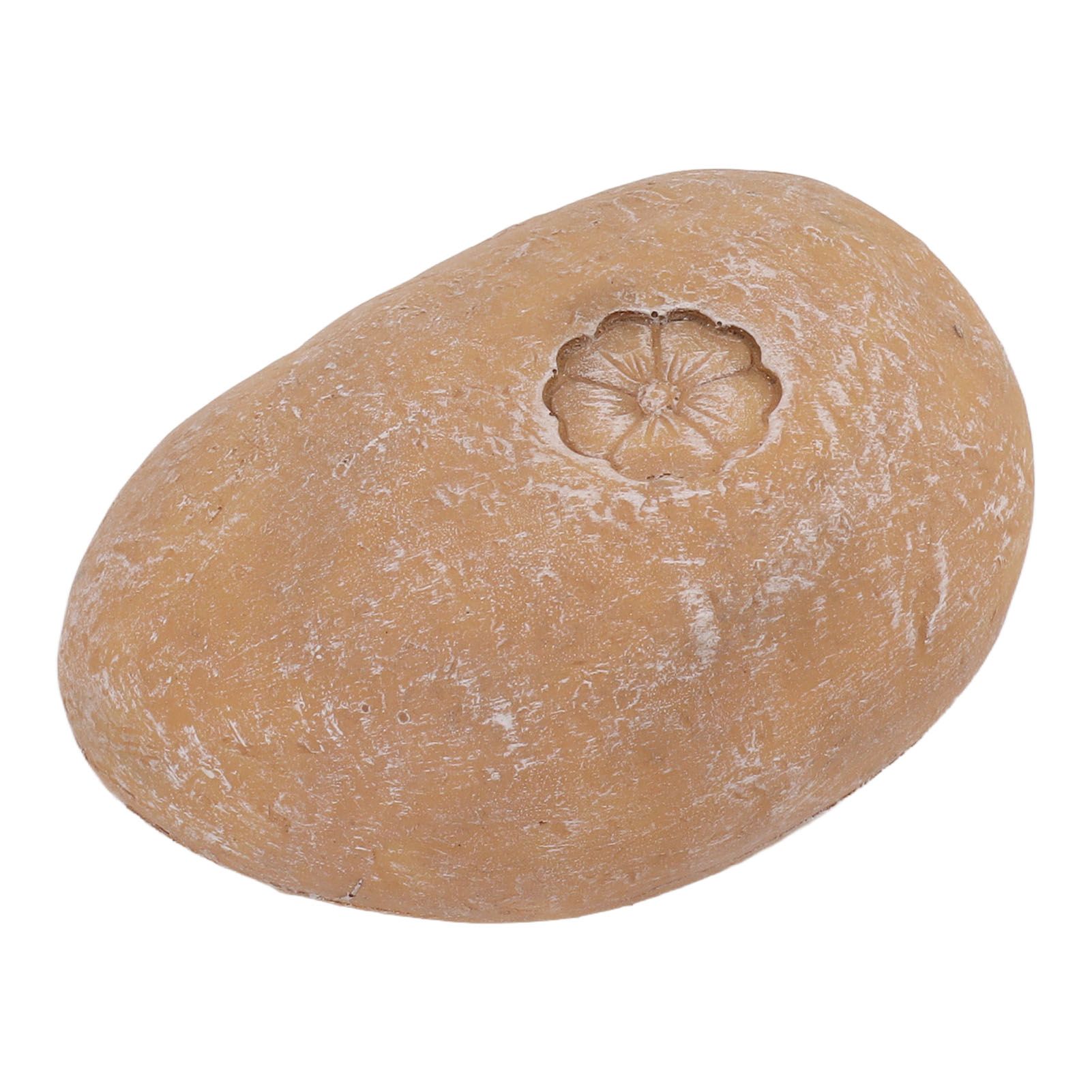 Pet Memorial Garden Stone DIY Lettering Simulation Pebbles Pet Grave Marker for Dogs Cats Small Flower Stone Sand Yellow โ image 3