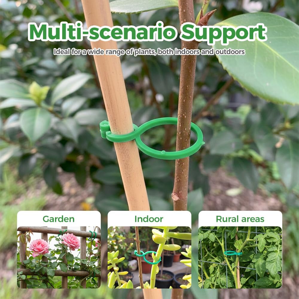 Plant Support Clips for Climbing Plants, Reable Garden Plant Support Plastic Clips for Tomatoes, Vines & Climbing Plants, Plant Fixing Clips for Vegetables — image 2