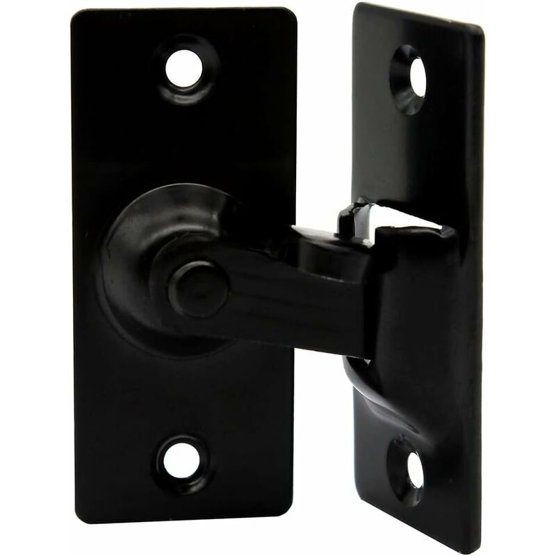 90 Degree Right Angle Stainless Steel Door Lock, Doors And Windows, Sliding Doors (Black)
