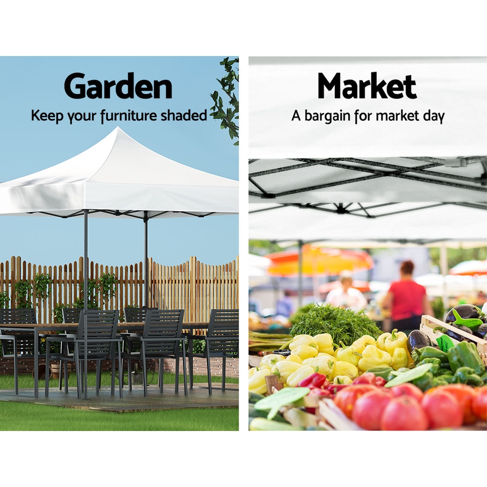 Instahut Gazebo Pop Up Marquee 3x3 Folding Tent Outdoor Camping 500D Oxford โ image 4