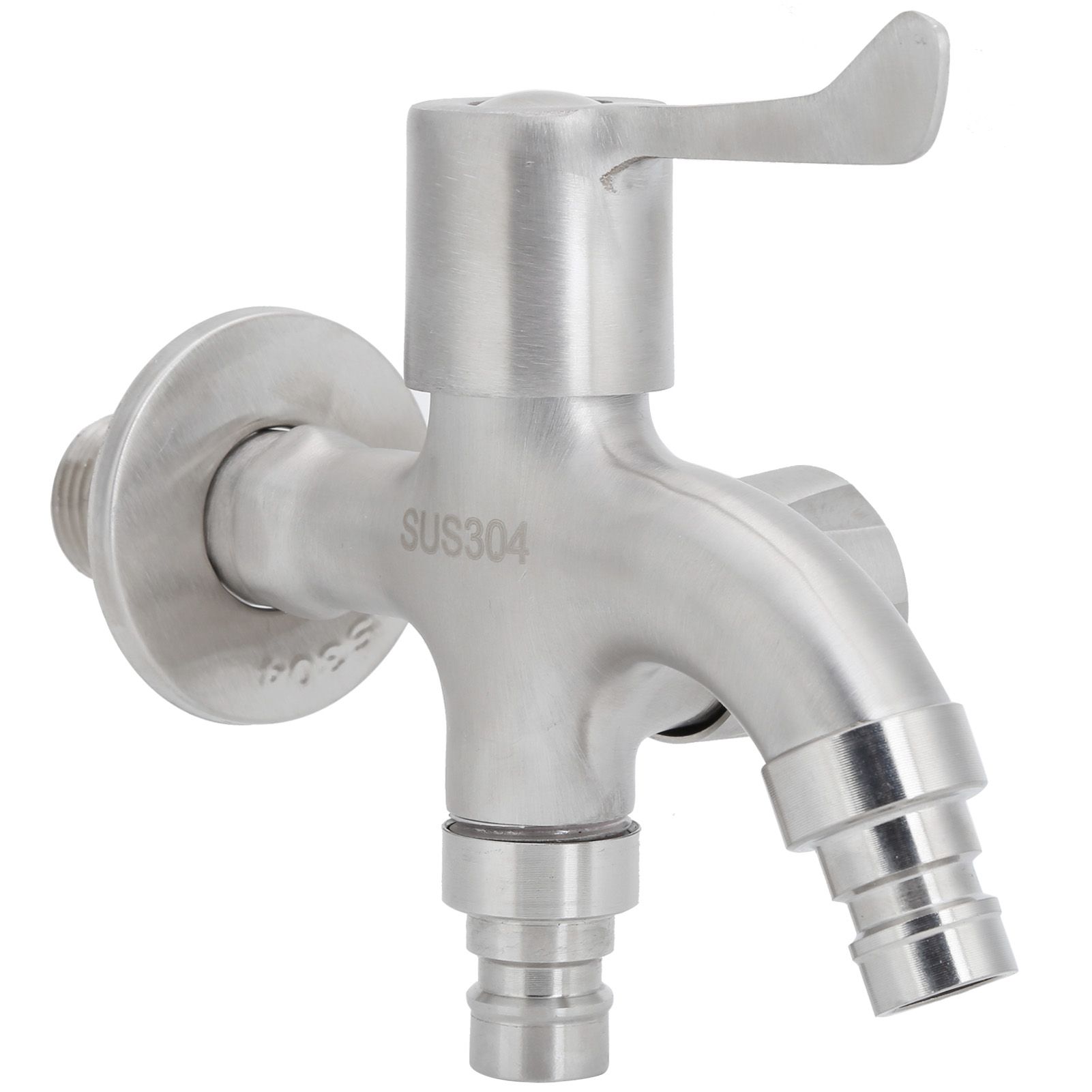 G1/2 Male Thread Water Faucet Dual Outlet Stainless Steel Water Tap for Gardens Washing Machines โ image 2