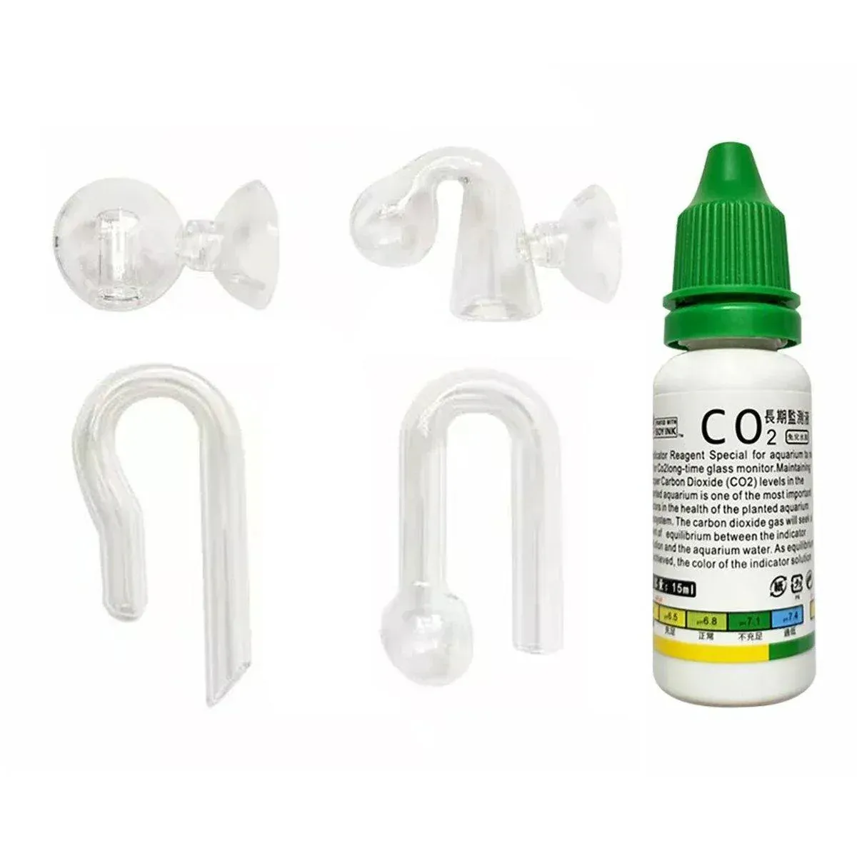 Aquatic CO2 Drop Checker Glass Aquarium Monitor Kit Accurate Fish Tank Tester - Crystal ball โ image 3