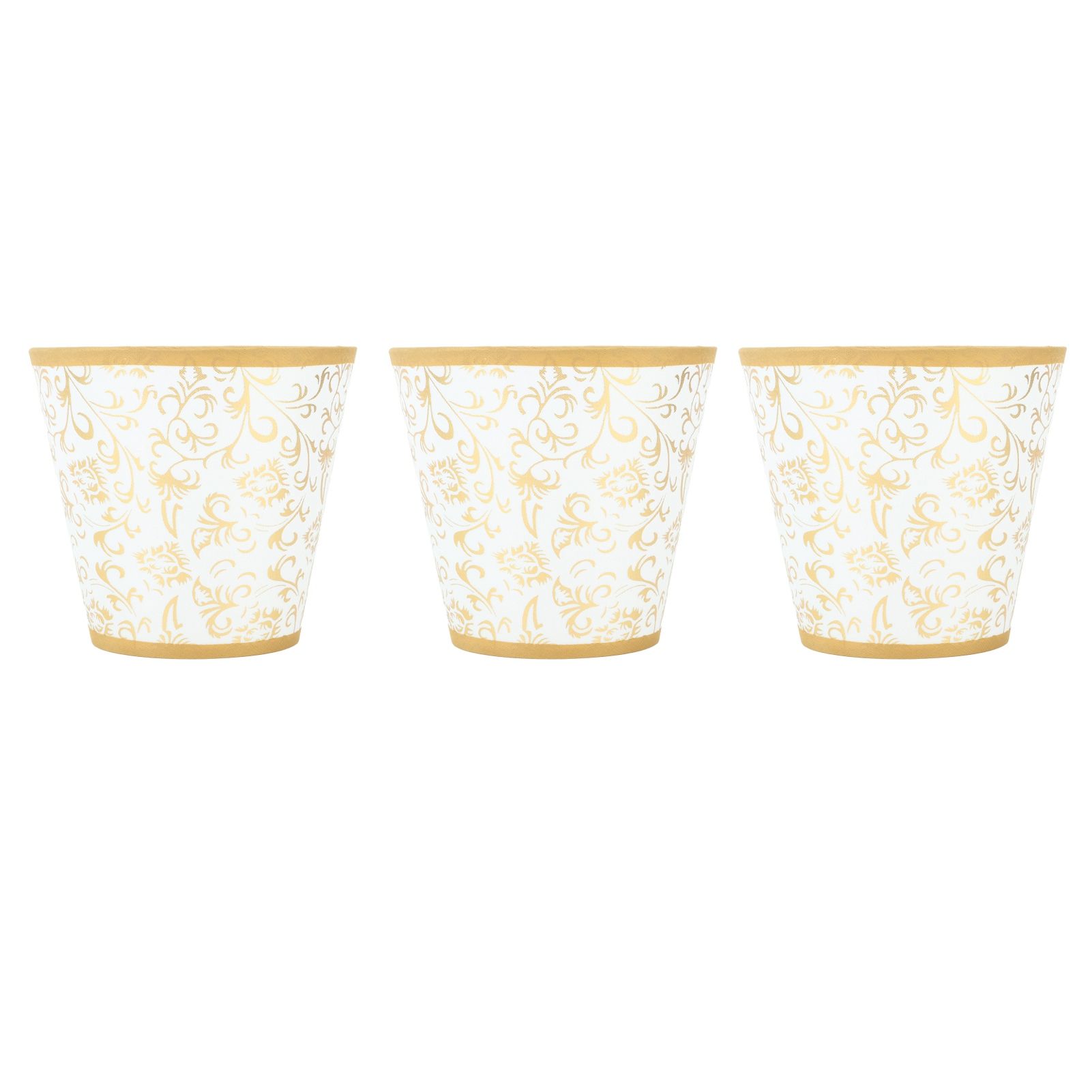 Cloth Lampshade Clip On Installation Modern Fabric Lamp Shades for E14 Bulb Chandelier Table Lamp 3pcs Gold โ image 6