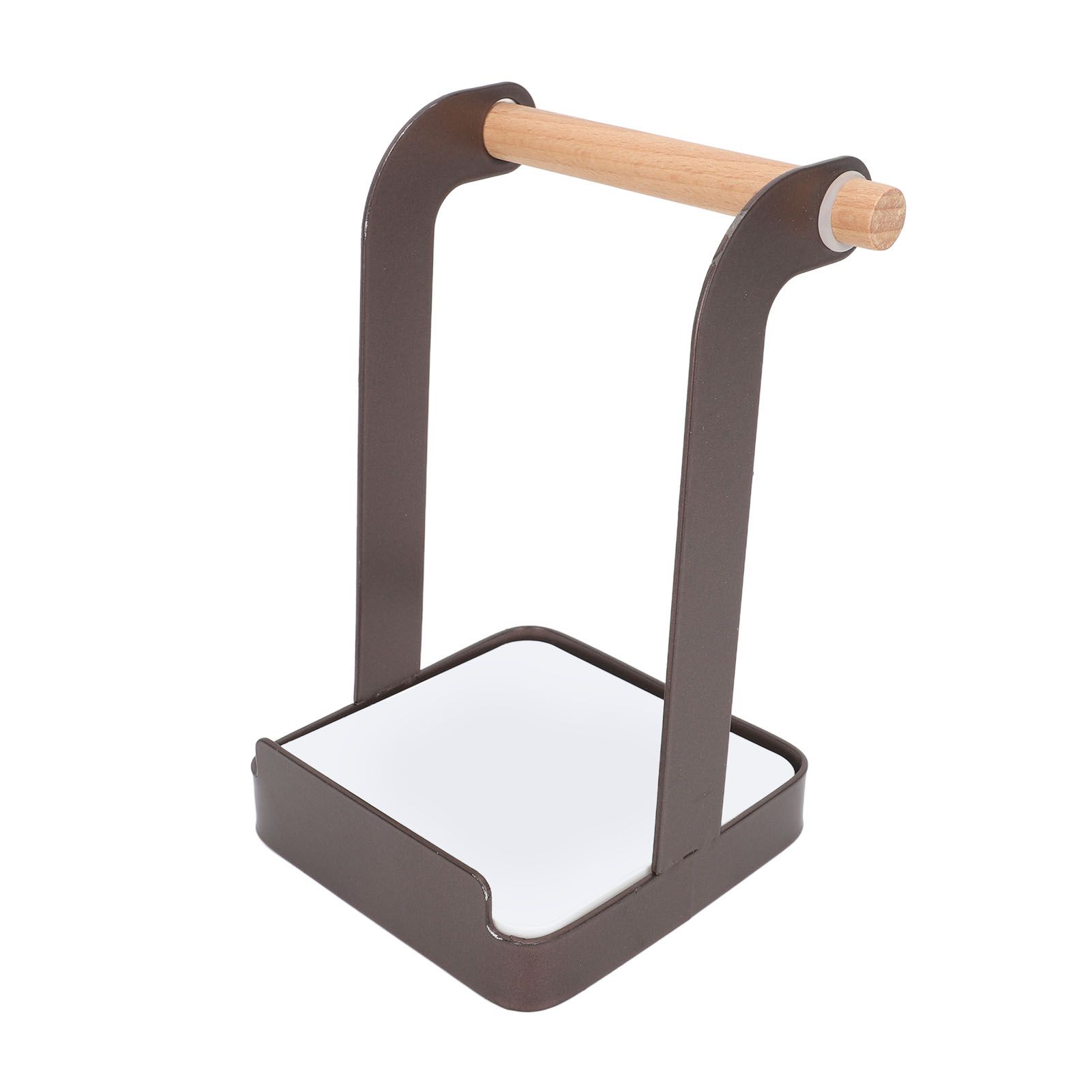 Pot Lid Holder Rack Multifunction Prevent Slip Iron Basin Wood Rack Cooking Tool Spatula Stand Kitchen Organizer Coffee โ image 2