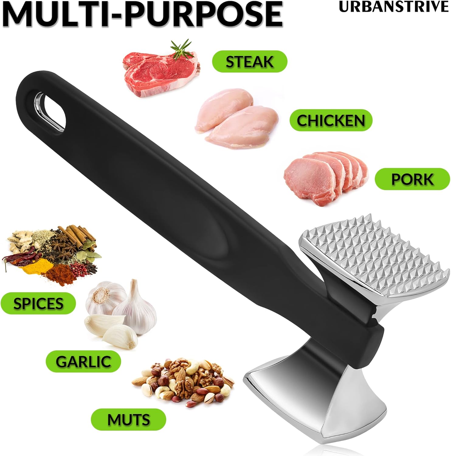 Premium Heavy Duty Meat Tenderizer Hammer — image 3