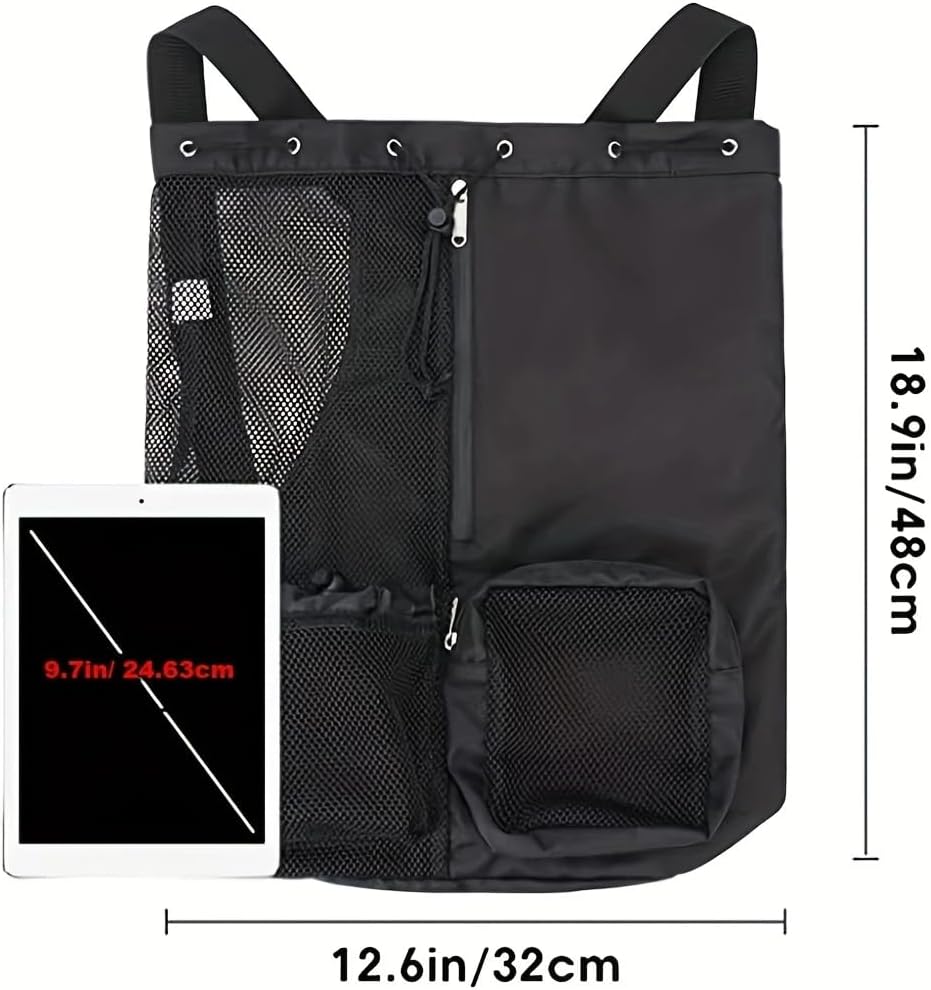 Large Mesh Gym Bag with Waterproof Compartment - Beach & Festival Backpack with Wet/Dry Separation — image 4