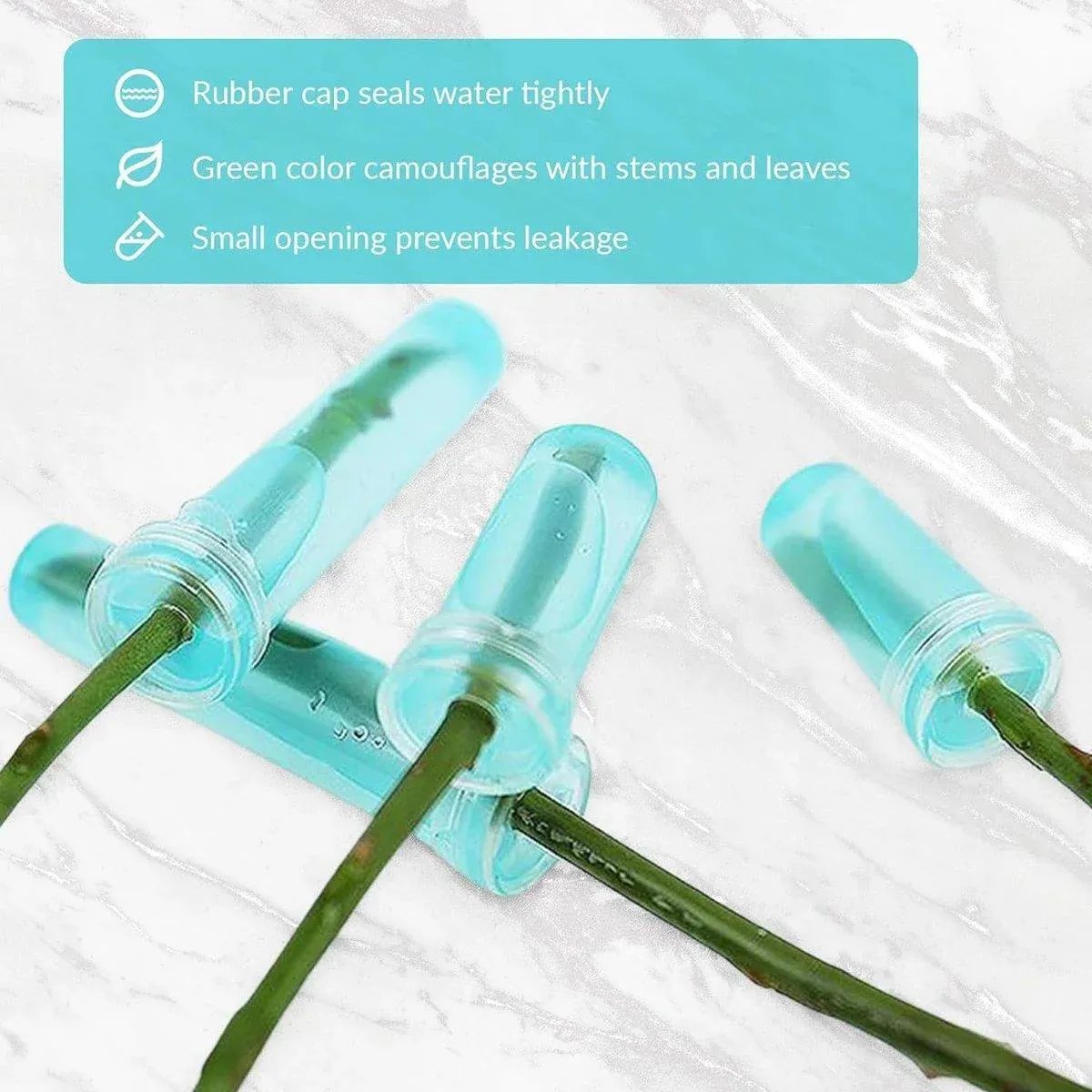 100/200PCS Flower Fresh Keeping Tube Floral Bouquet Nutrition Water Care Supply - 1.8*4cm - Transparent 200PCS โ image 5