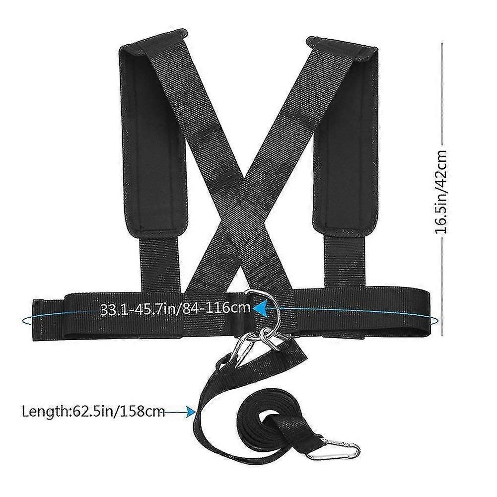 Fitness Equipment Shoulder Harness Gym Pull Sled Drag Speed Weight Training Workout Strap Sport Accessory โ image 3