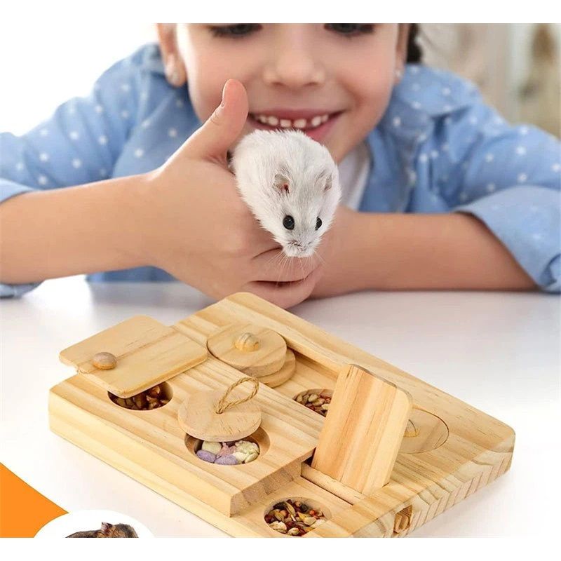 Wooden Bird Foraging Puzzle Toys for Parrots, Parakeet, Cockatiel, Sun Conures - Birds Interactive Mental Enrichment Toy โ image 4
