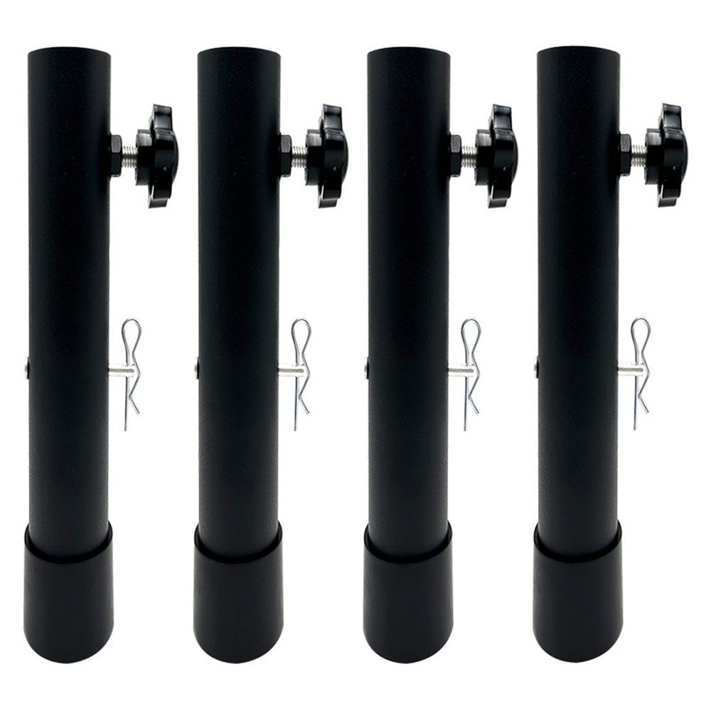 Table Leg Extenders for Folding Tables, Folding Table Legs Extensions for Straight and Bent Legs, Heavy Duty Steel 3 Levels Adjustable Folding Table Leg
