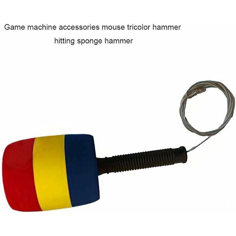 Soft Sponge Hammer Kids Game Hitting Striking Tool Non-Slip Hammers Washable Game Accessories Replacement Parts, Short โ image 3