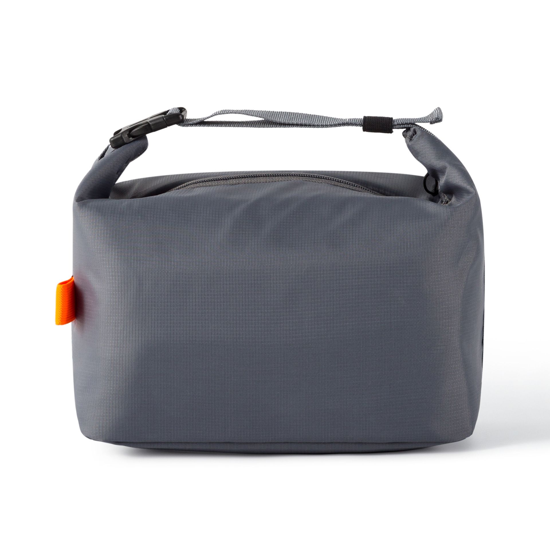 Gray Foldable Insulated Lunch Bag - Waterproof Oxford Cloth Lunch Tote with Thickened Aluminium Foil Lining for Work, Office, Meal Prep and Daily Food Carry