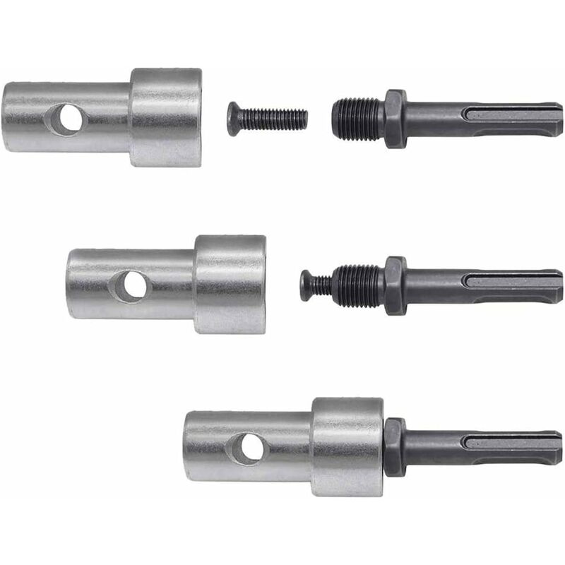 Garden Auger Power Drill Adapter For Corded Drill And Cordless Drill, Sds Plus Thread Keyless Chuck ROund Shank Adapter โ image 2