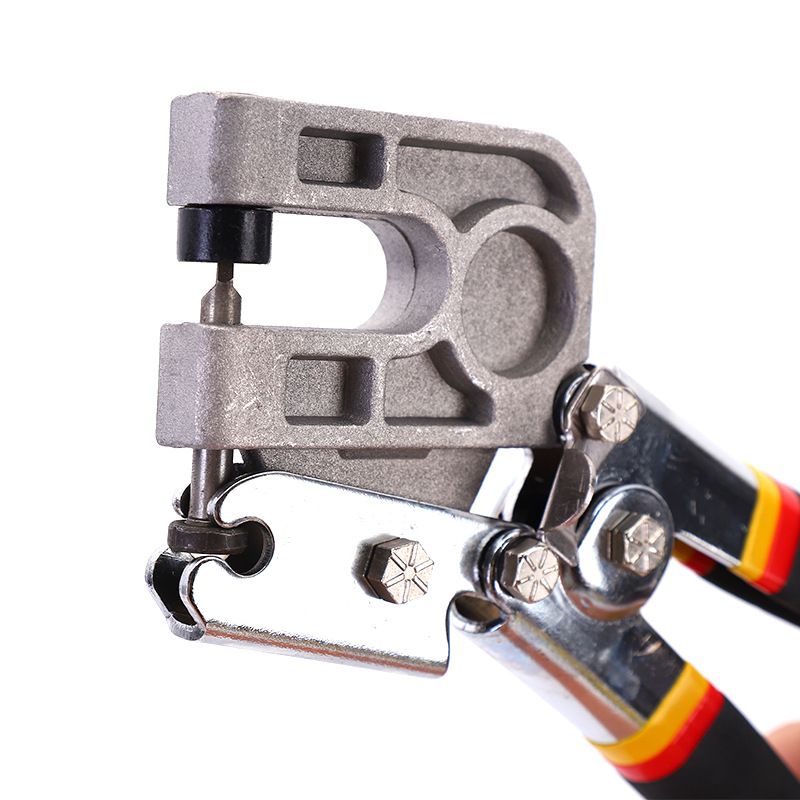 High carbon steel metal steel stud crimping tool, TPR handle stud crimping tool, punching lock frame fastening crimping manual tool โ image 2