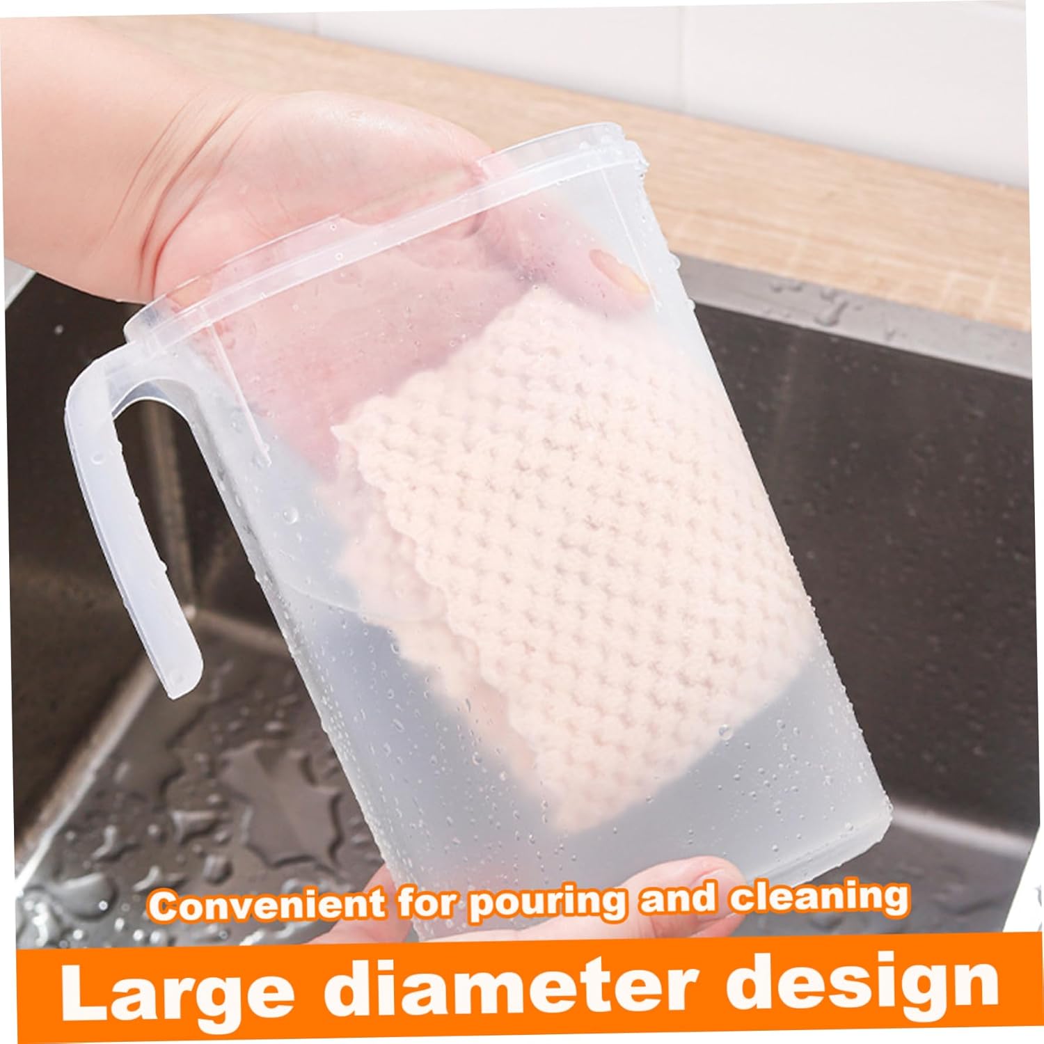 Cooling Water Jug 1.5L 2L Plastic Filter Lid Leak Proof for Juice Iced Tea — image 2