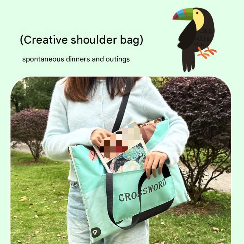 Pink 2-in-1 Oxford Picnic Blanket and Shoulder Bag(150*200cm) - Foldable Outdoor Mat with Storage Pockets, Lightweight Camping Ground Sheet for Beach Park — image 6