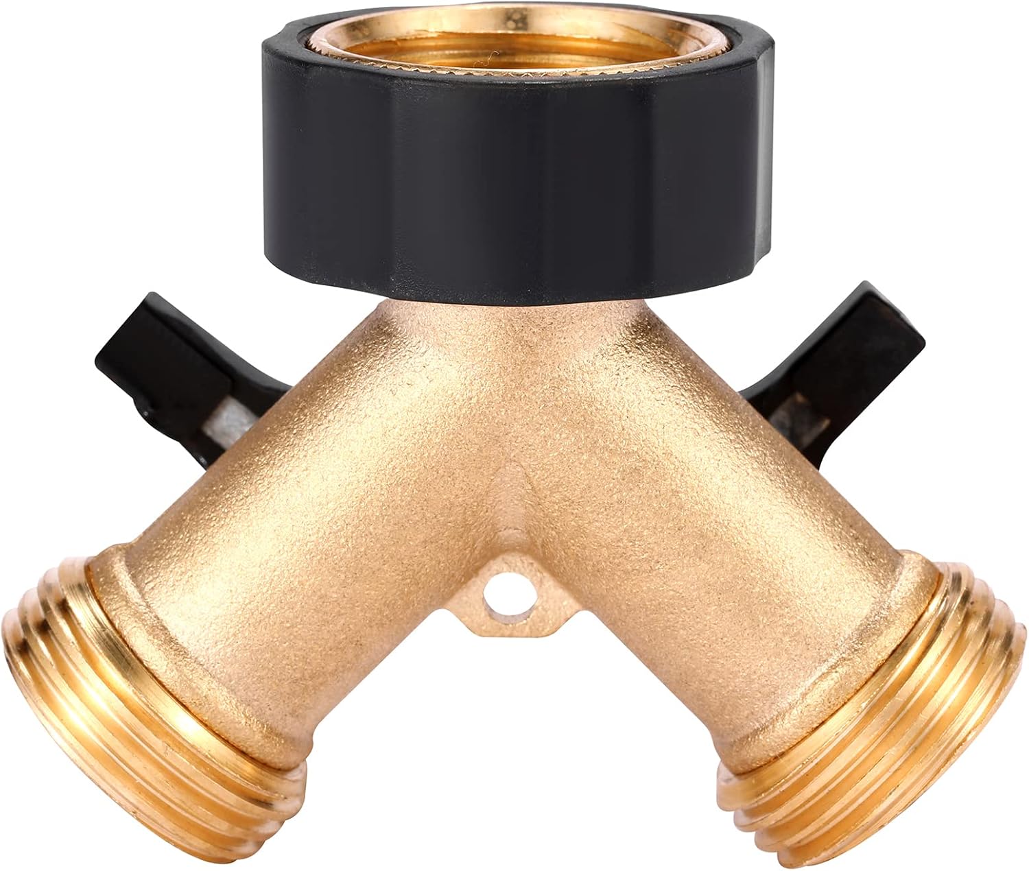 Garden Hose Splitter 2 Way Heavy Duty, Y Connector Brass Garden Hose Adapter, Hose Bib Splitter with 2 Extra Rubber Washers โ image 6