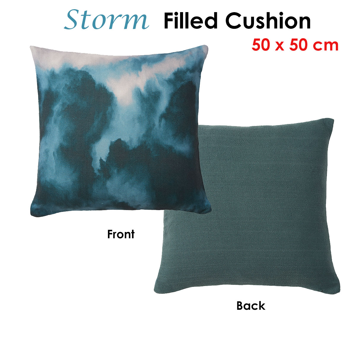 Accessorize Storm Filled Cushion 50 x 50 cm โ image 2