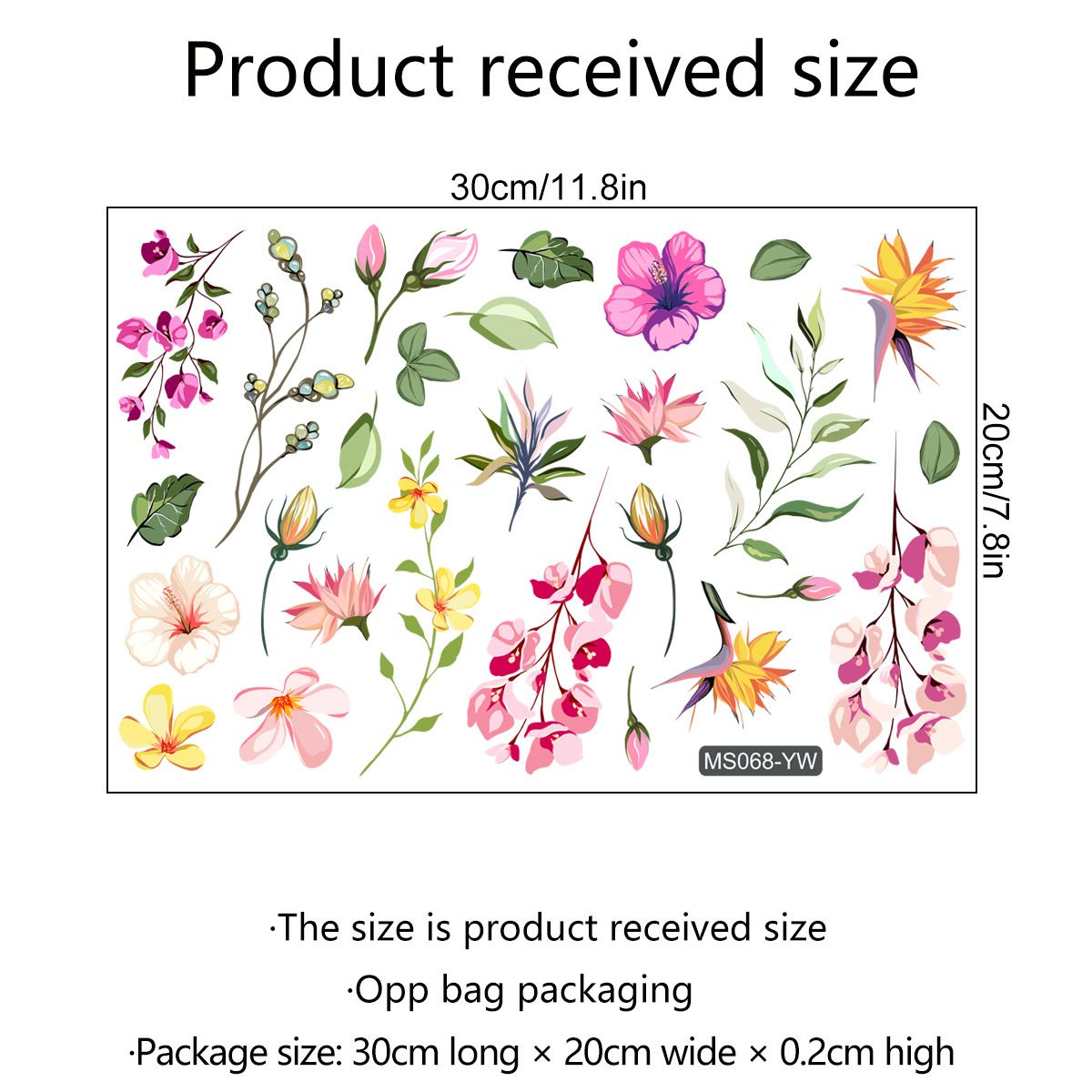 Floral Mirror Decals Flower Wall Stickers Peel and Stick Room Graphics Aesthetic Bathroom and Bedroom Decor for Girls — image 4