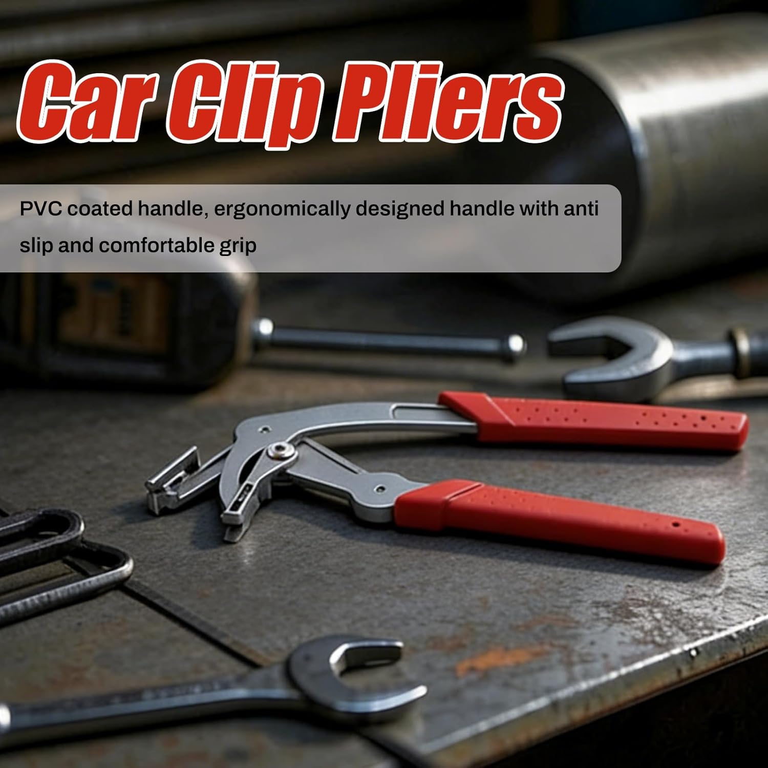 Car Clip Pliers, Efficient Multi-Functional Automotive Snap Pliers, Auto Trim Removal Tool, Spring-Loaded Fastener Rivet Remover for Door Panels, Trim Clips â image 3