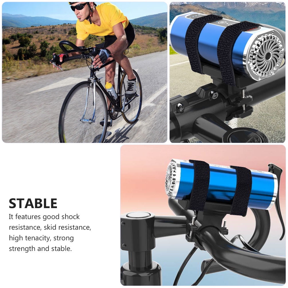 Worgeous Bike Rack Mountain Bike Flashlight Bracket Band Riding Sound Universal Accessory (Black) โ image 2