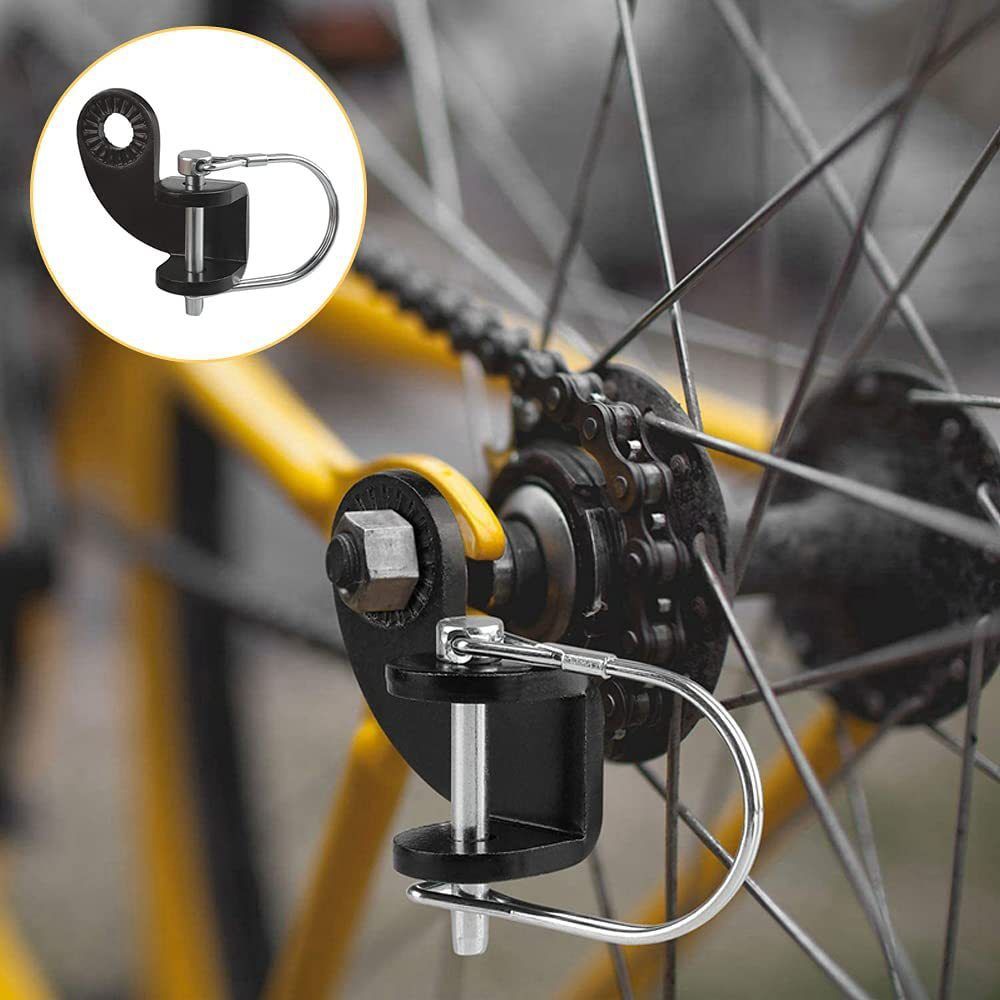 2 Set Bike Trailer Hitch Bicycle Stainless Steel Trailers Adapter Replacement Connector to Pets Stroller — image 2