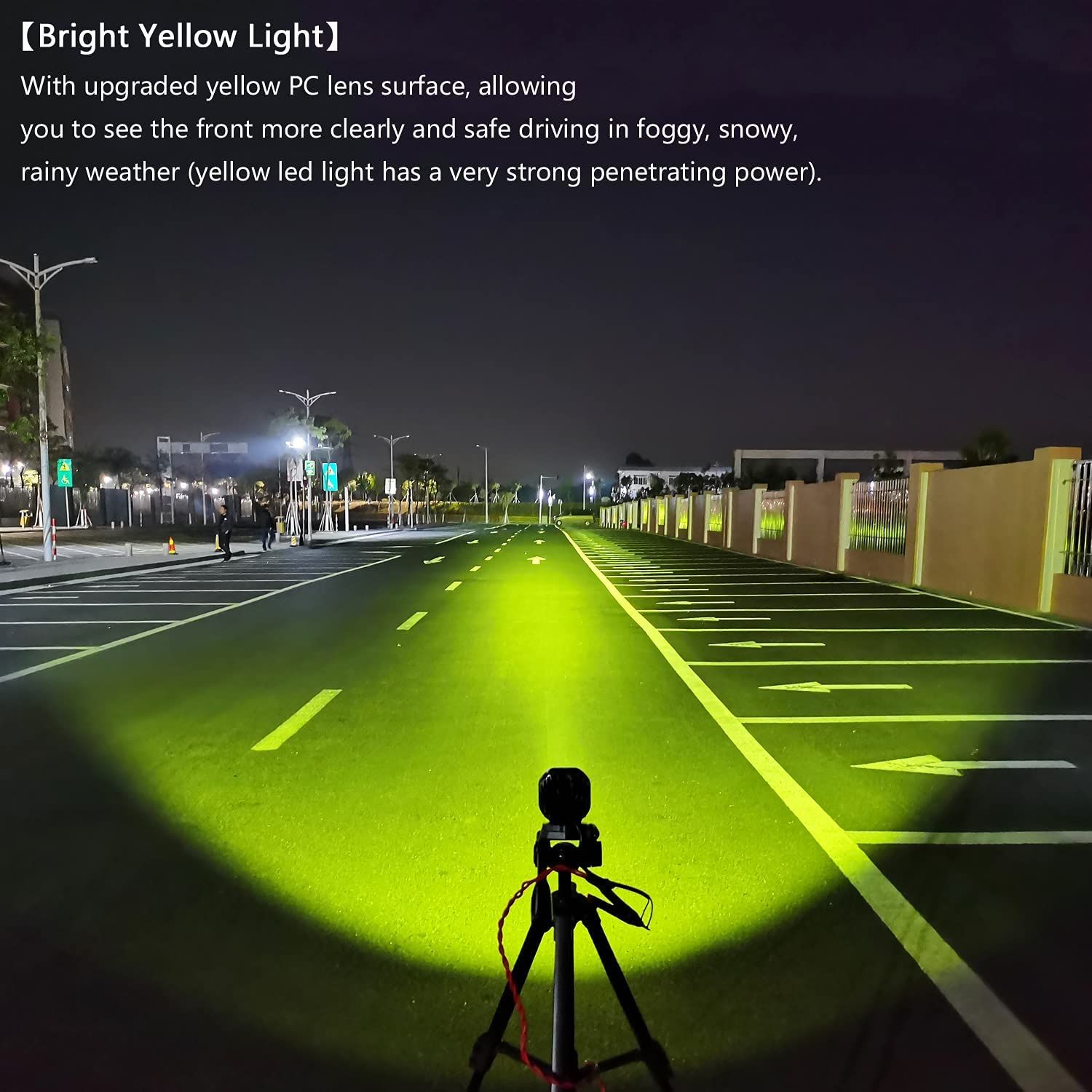 Yellow Led Pods Lights 3Inch 40W Led Driving Off Road Lighting 12V 24V Spot Cube Light Bar for 4WD Pickup Trucks Boat (Pack of 2) — image 2