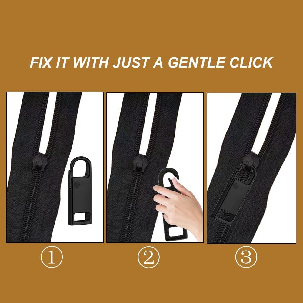 Reserve zips - 12-pack metal zips - removable - suitable for purses - clothing - jeans - suitcases - luggage — image 3