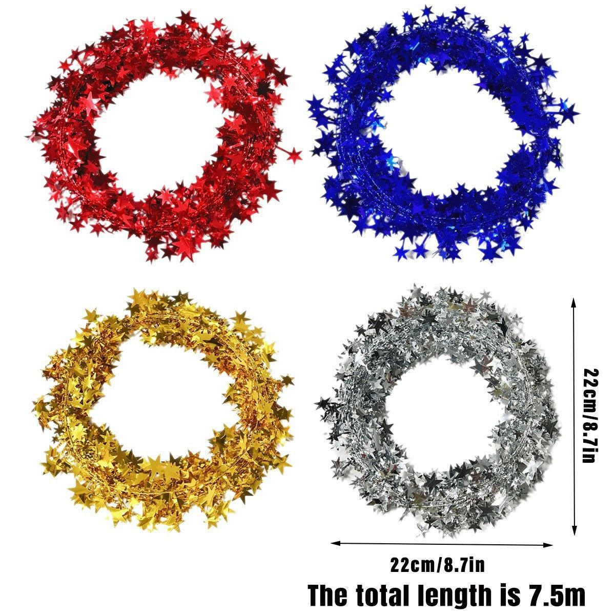 10pcs Christmas Wreath Decorations Festive Holiday Door Hanging Ornament Set - Red — image 4