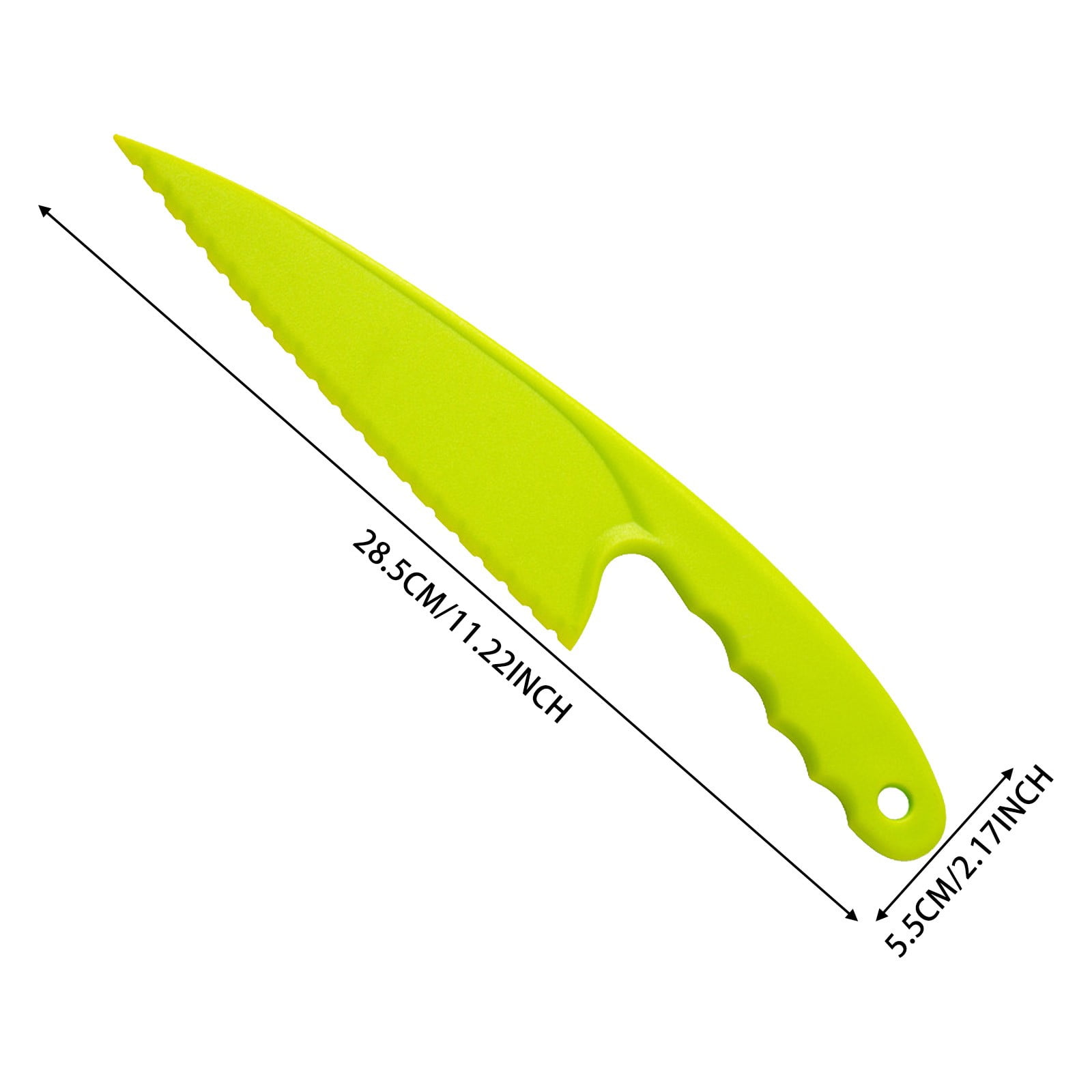 1 Pcs Plastic Kitchen Knife Set, for Real Cooking BPA Free with Plastic Kitchen Knives with Serrated Teeth,Kitchen Safe Knives for Real Cooking and Cutting — image 2