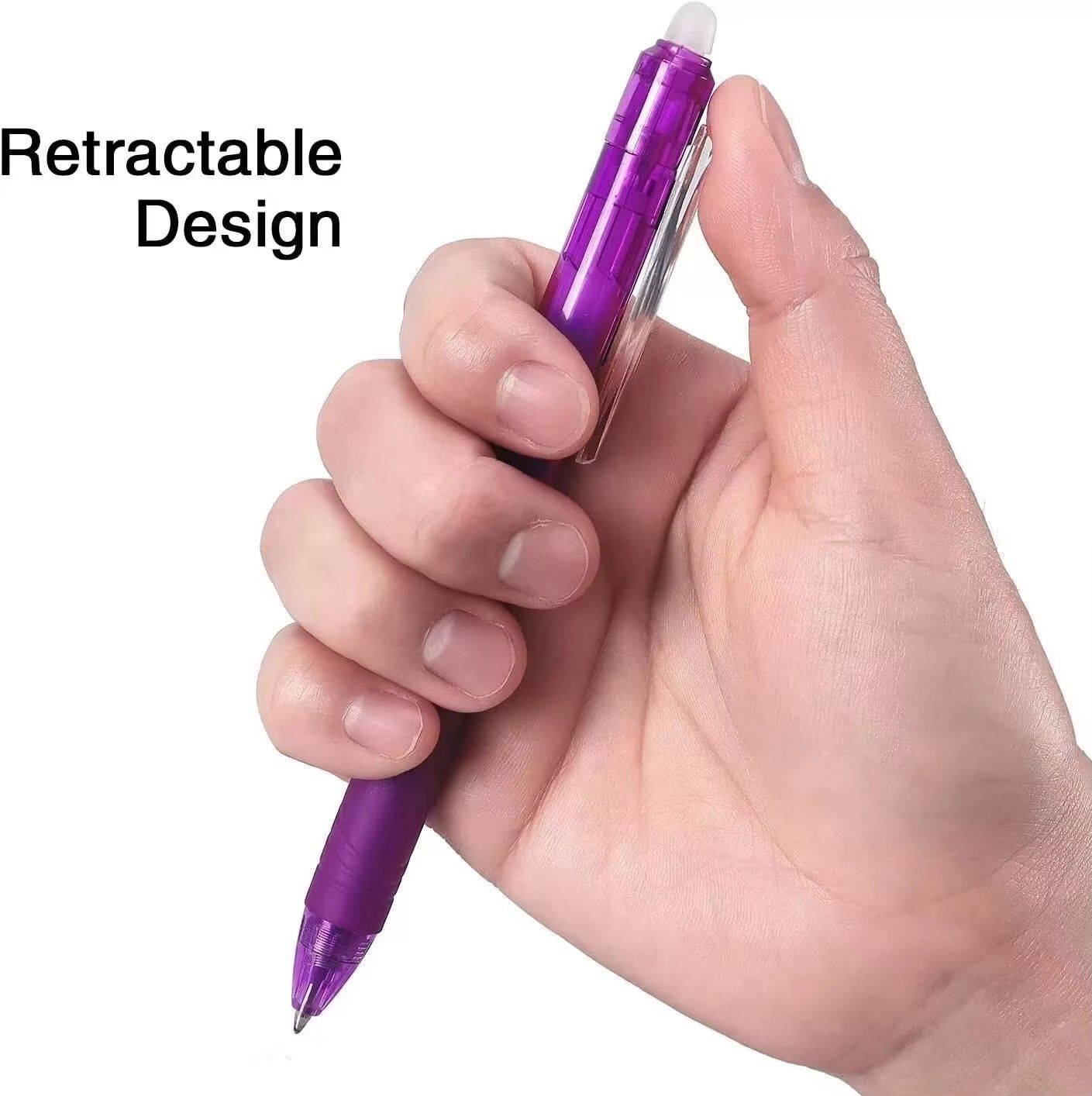 8-Pack Erasable Gel Ink Pens, Multi-Color Erasable Pens — image 3