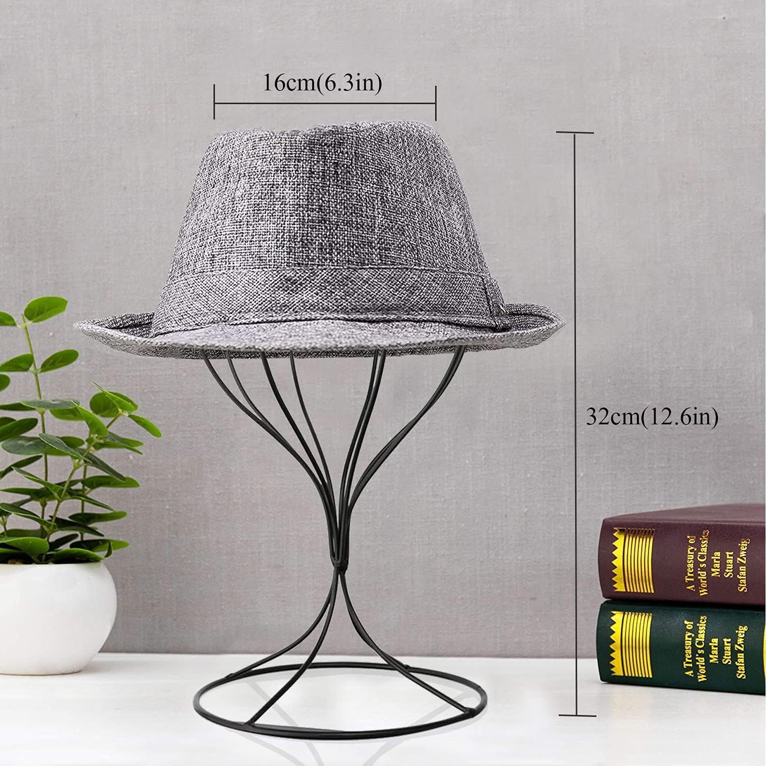 Metal Wig Stand Holder Hat Stand Display